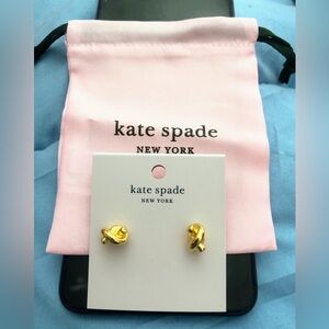 NWT $50 Kate Spade “Sailor Knot” Earrings Gold